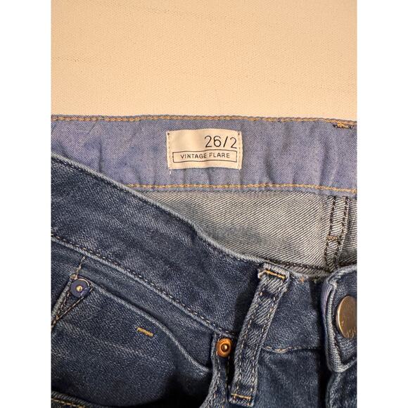 Gap Women's Vintage Flare Jeans Denim Size 26/2 Blue 31.5" Inseam - Picture 3 of 5